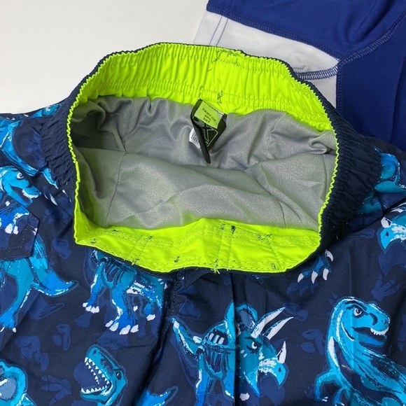 Kohl's Toddler Boy ZeroXposur Dinosaur Rashguard Top & Swim Trunks Set- 2 Pieces - Picture 9 of 9